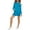 Teal, variant on Sport Womens Cold Shoulder Mini Athletic Dress