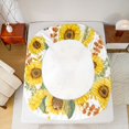 thumbnail image 5 of Homewish Rustic Cow Animal Twin Sheet Sets, Vibrant Yellow Sunflower Twin Fitted Sheet, Farmhouse Plant Botanical Flat Sheet, Lightweight Room Decor, 3pcs, 5 of 7