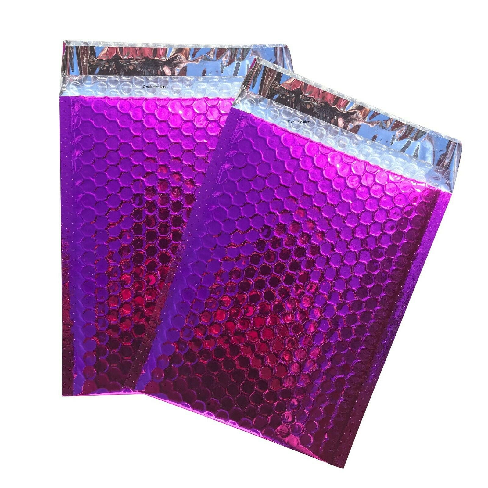 500 0 Glamor Metallic Pink Poly Bubble Mailers Envelopes Bags 6x10 DVD