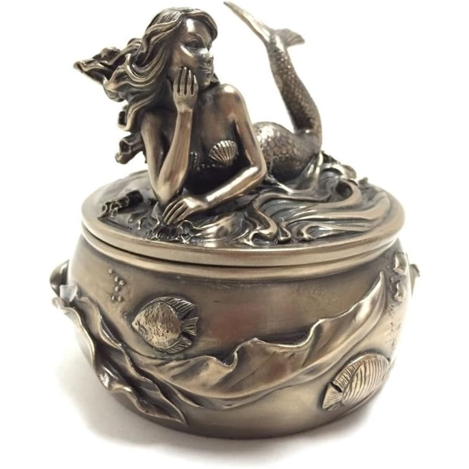 YTC SUMMIT 8650 Mermaid Calypso Embellished Trinket and Jewelry Box