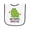 White and Navy, variant on Inktastic My Poppy Loves Me Grandson Frog Baby Terry Cloth Bib