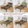 thumbnail image 3 of Twin Bed Frame 800lbs Heavy Duty Metal Platform No Box Spring Needed with Steel Slat Support, Easy Assembly,Noise-Free 16 Inch Twin, 3 of 5