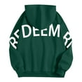 thumbnail image 6 of Womens Back Letter Print Hoodies Fashion Oversize Long Sleeve Loose Hooded Sweatshirt y2k Casual Sweatshirts With Pocket, 6 of 7