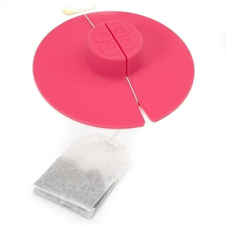 

Tea Bag Buddy Silicone Tea Bag Holder & Squeezer Easy to Use Mess Free Dishwasher Safe Pink