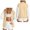Beige, variant on Women's Lightweight Bomber Jacket Varsity Style Button down Casual Coat with Pockets Spring Fall Fashion Short Outwear