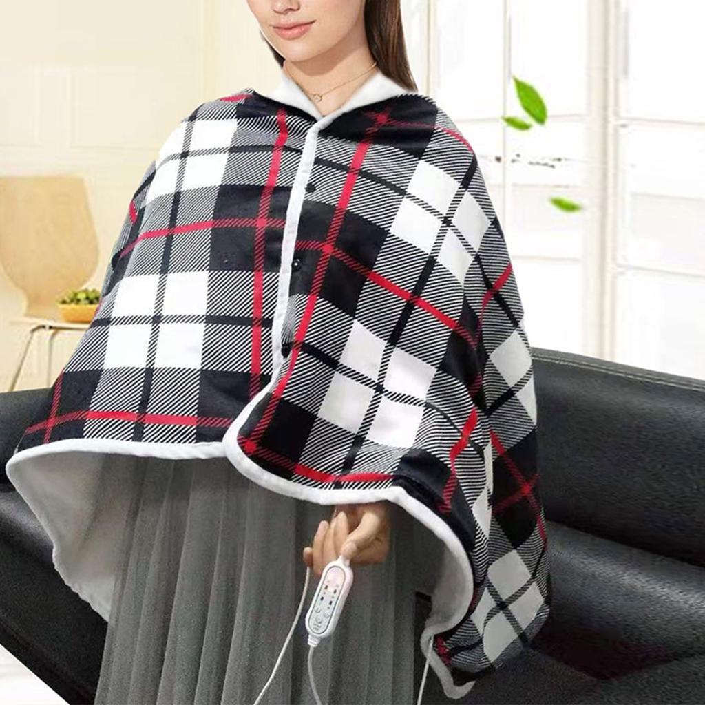 Necvior Electric Heated Shawl Blanket USB Women Men Wrap Shawl for Winter Warming Mat