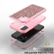 thumbnail image 4 of Compatible con iPhone 13 Series Case, Slim Luxury Glitter Sparkle Bling Shiny Girly Women Thin Protective Girl Women Phone Case Cover para iPhone 13 - Oro rosa oso de fresa  necesidades diarias, 4 of 5