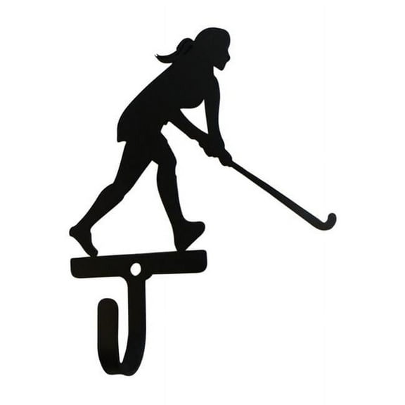 Village Wrought Iron WH-316-S Field Hockey Womans & Girls Wall Hook, Small