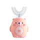 thumbnail image 3 of Cepillo de dientes eléctrico con forma de U de 360 grados con dibujos animados para niños, cargador USB, cepillos de dientes sónicos de silicona automáticos, luz azul, 3 of 5