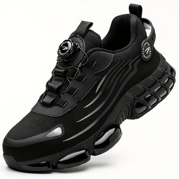 Outdoor work shoes, Men's low-top solid color four-season comfortable protection shoes, wear-resistant shoes