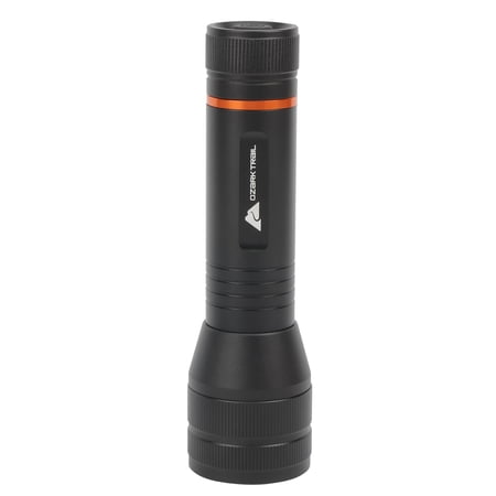 OZARK TRAIL 1500 LUMEN FOCUSING FLASHLIGHT WITH BONUS PENLIGHT, WATERPROOF, BLACK