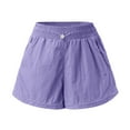 thumbnail image 5 of Sngxgn Shorts for Women Gym Yoga Workout Running Skort Spandex Shorts Cute Clothes Summer(Purple,M), 5 of 6