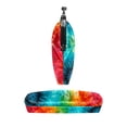 thumbnail image 5 of Tie Dye Purse with Zinc Alloy Jaws - Compact and Durable Wallet for Small Items - 4.3x4.7 in/11x12 cm Size - Ideal for Coins and Keys - 0.7 Microfiber Material -Compact Design for Easyy, 5 of 7