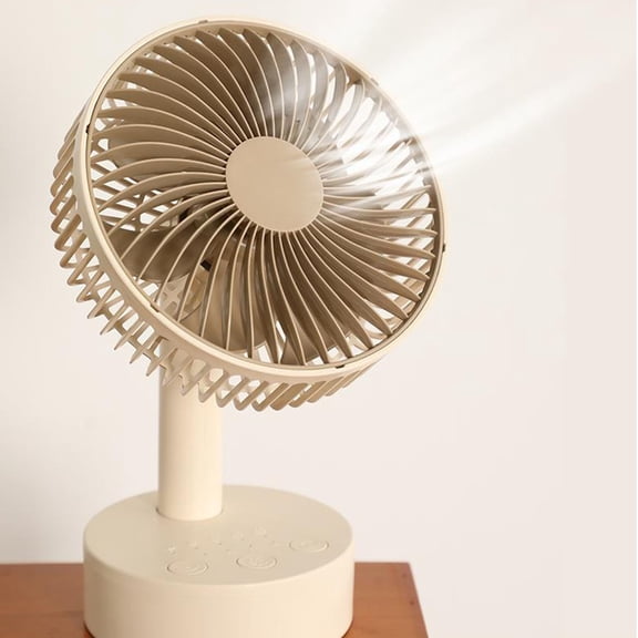 AZXY 6-Inch Desk Fan,Table Fans for Bedroom,Battery Desktop Fans,Small Quiet Personal Tabletop Fans for Home