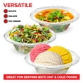 thumbnail image 4 of 120 Pack 12 oz Elegant Clear Plastic Bowls for Parties Small Disposable Bowl for Fancy Dinner or Cocktail Party, Soup and Salad, Thick and Sturdy, 4 of 7