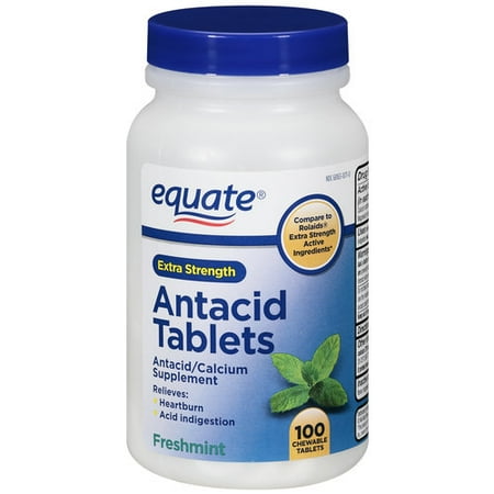 equate antacid freshmint chewable 100ct