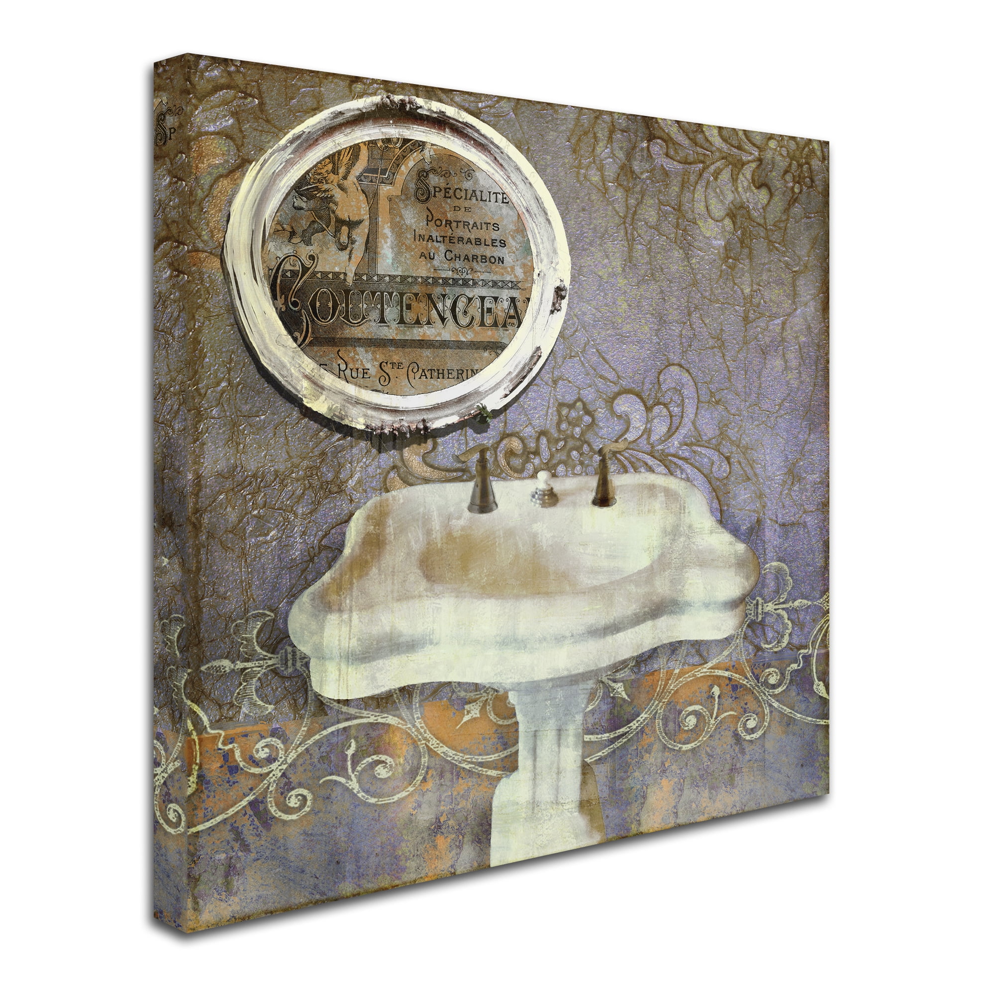 Trademark Fine Art "Salle de Bain II" Canvas Art by Color Bakery