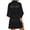 C165 Black, variant on Womens Pajamas Short Sleeve Letter Print Bridesmaid Bathrobe With Belt Satin Party Wedding Sleepwear For Women White