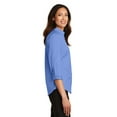 thumbnail image 3 of Port Authority Ladies 3/4 Sleeve SuperPro Twill Shirt-4XL (Ultramarine Blue), 3 of 6