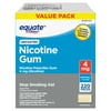 Equate Nicotine Uncoated Gum 4 mg, Original Flavor, 220 Count