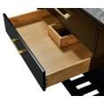 thumbnail image 5 of Ancerre Designs Elizabeth 72" Wood Bathroom Vanity Set in Black Onyx, 5 of 6