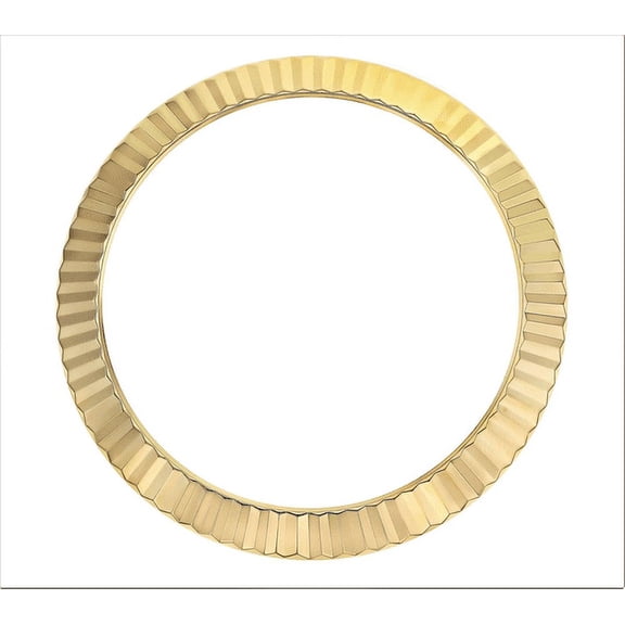 FLUTED BEZEL FOR 41MM ROLEX DATEJUST II DAY DATE II 116300 116334 18KY REAL GOLD