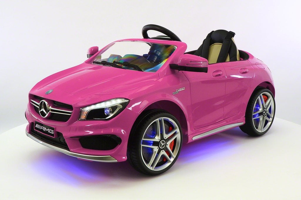 pink mercedes toddler car