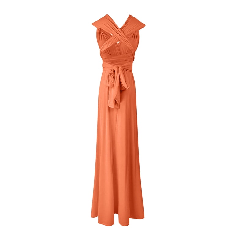 open lace back dress Banded Convertible Dress main image 1