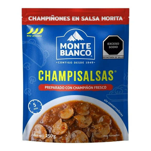 Champiñones Monteblanco Champisalsa en salsa morita 250 g