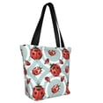 thumbnail image 2 of Kll Tote Bag For Women Insects Print Shopping Grocery Reusable Bags For Office School Shopping Travel, 2 of 8