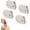 White 4pcs, variant on Mini Effortless Box Opener, Mini Ceramic Opener, Minis Effortless Box Opener & Cutters, Fridge Magnet Design for Home Office Travel