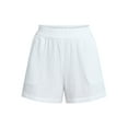 thumbnail image 4 of Time and Tru Women's Double Cloth Cotton Shorts, Sizes XS-XXXL, 4 of 5