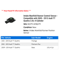 thumbnail image 2 of Intake Manifold Runner Control Sensor - Compatible with 2009 - 2013 Audi TT Quattro 2.0L 4-Cylinder 2010 2011 2012, 2 of 2