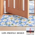 thumbnail image 3 of Blue Daisy Flower Green Leaves Pattern Door Rugs,Washable Non Slip Door Mats Indoor,Decorative Door Mats,Entry Mat Indoor for Entrance,Bedroom,Kitchen,Bathroom,17"x30", 3 of 6