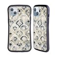 thumbnail image 1 of Head Case Designs Officially Licensed Micklyn Le Feuvre Marble Patterns Monochrome Art Deco Tiles Hybrid Case Compatible with Apple iPhone 14 Plus, 1 of 7