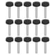thumbnail image 1 of 25Pack Tornillos de Pulgar Estriados M4x25mm, Perillas de Sujeción de Acero al Carbono Galvanizado, Negro, 1 of 6