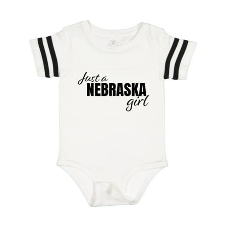 

Inktastic Just a Nebraska Girl Born and Raised Gift Baby Girl Bodysuit