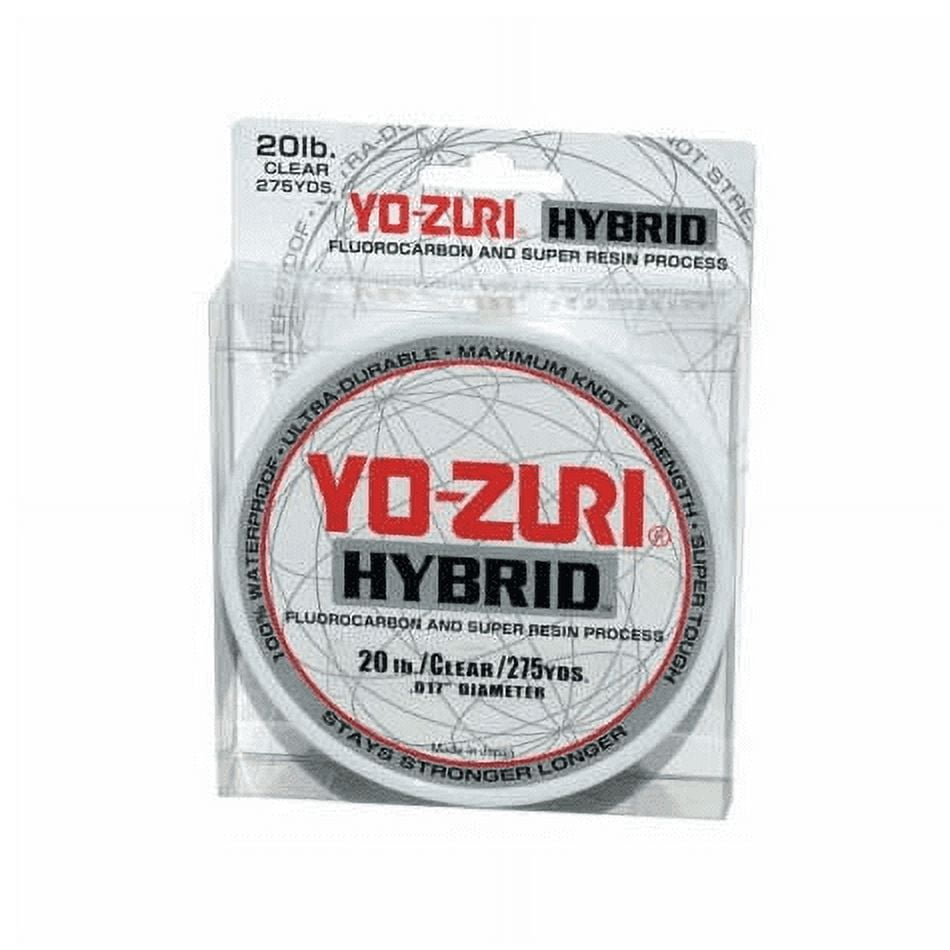 Yo-Zuri Hybrid Clear Line 20lb, 275yd, Flurocarbon/Nylon Hybrid 