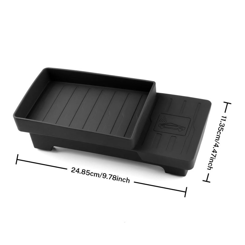 For Tesla Model Y Juniper 2025 Model 3 Highland 2024 Centre Console Organiser Storage Box Behind Screen Storage Box Dashboard Hi