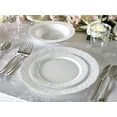 thumbnail image 2 of " OCCASIONS " 40 Plates Pack, Vintage Party, Disposable Wedding Party Plastic Plates (10.25'' Dinner Plate, Portofino in White), 2 of 9