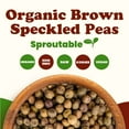 thumbnail image 5 of Organic Brown Speckled Peas, 1 Pound — Non-GMO, Raw, Vegan, Kosher, Sproutable — by Food to Live, 5 of 8