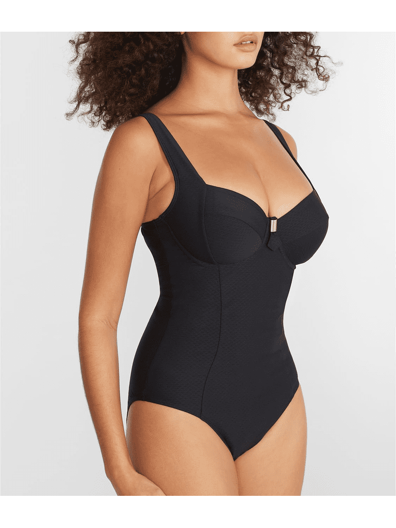 Panache BLACK Marianna Balconette One Piece Swimsuit, US 34G, UK
