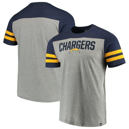 Los Angeles Chargers '47 Versus Club T-Shirt - Heathered Gray/Heathered