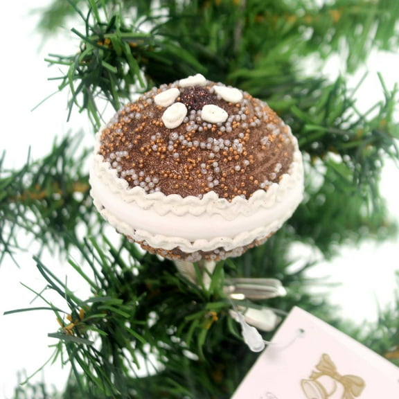 Golden Bell Collection Small Cake Clip-On Ornament Dessert Sweet Se230 Chocolate