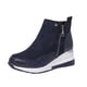 thumbnail image 1 of Amzcrzy Zapatos de mujer,Zapatos de mujer,Zapatillas de mujer, Botas retro de color liso con suela gruesa y tacón alto, punta redonda y estilo casual para mujer. Sandalias Mujer Zapatillas De Casa, 1 of 6