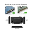 thumbnail image 5 of SATA / IDE to USB 3.0 Adapter, Hard Drive Reader for Universal 2.5 3.5-Inch IDE and SATA External HDD/SSD, with 12V 2A Power Supply Support 6TB, 5 of 7