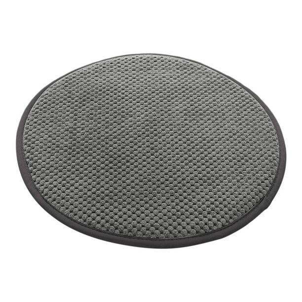 Cojín redondo y grueso para balcón o dormitorio, suave almohadón con correa antideslizante, cojín indeformable para asientos de interior y exterior.