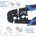 thumbnail image 2 of pelacables crimpadora RJ45 herramienta de crimpado de red profesional RJ45 R11 Cat7 Cat6, 2 of 5