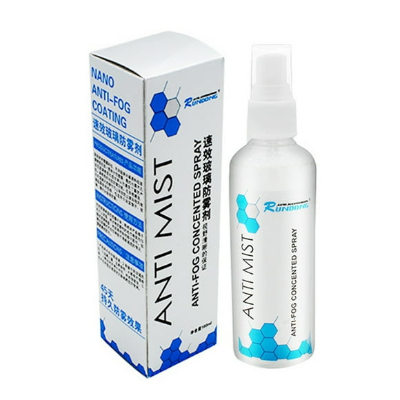 Anti Fog Spray, 100ml, Prevents Fog on Car Windshields, , Mirrors, and Helmets, Lasts Up to 10 Days
