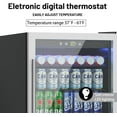 thumbnail image 4 of 145 Can Freestanding Beverage Refrigerator, 4.5Cu. Ft Mini Fridge with Adjustable Shelvesr and Quiet Compressor, Small Refrigerator with Temperature Control for Soda, Beer or Wine, 4 of 14